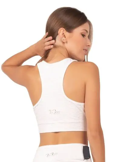 BIA BRAZIL Top White Jacquard