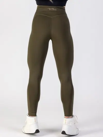 BIA BRAZIL Cross Waist Leggings Khaki