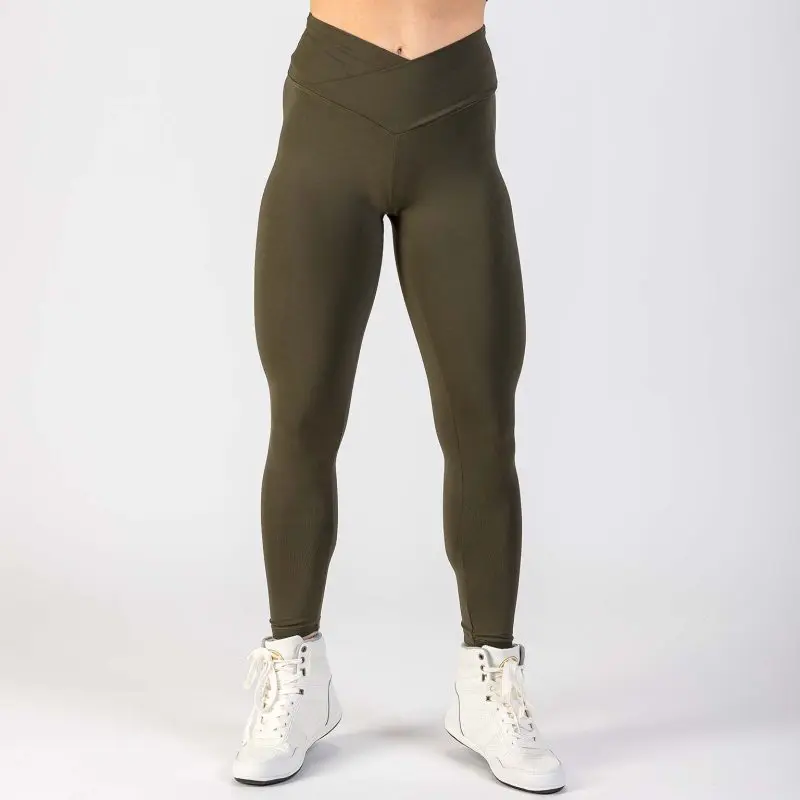 BIA BRAZIL Cross Waist Leggings Khaki