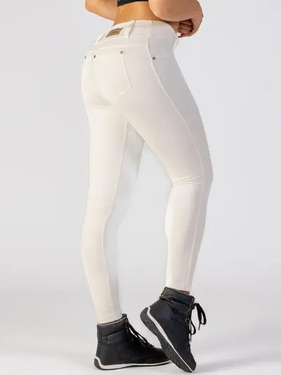 BIA BRAZIL Jeans Leggings White Jacquard