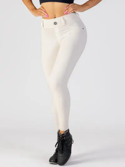 BIA BRAZIL Jeans Leggings White Jacquard
