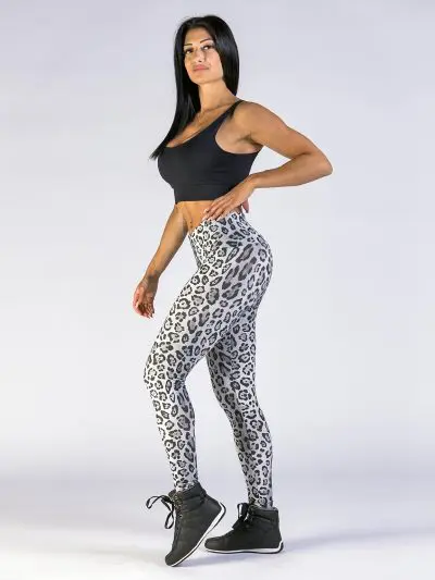 BRASIL SUL Fuso Cos Largo High Waist Snow Leopard
