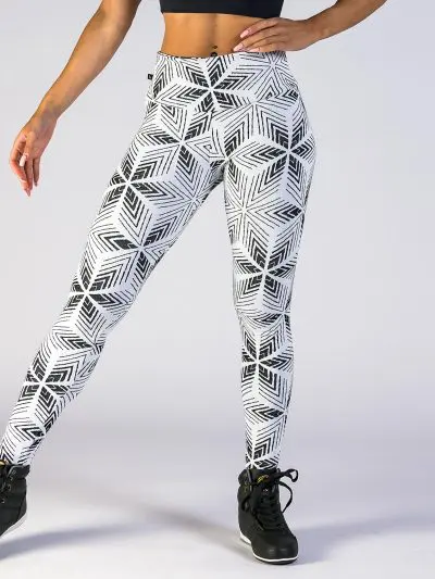 BRASIL SUL Stella Leggings White Jacquard