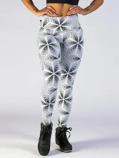 BRASIL SUL Stella Leggings White Jacquard