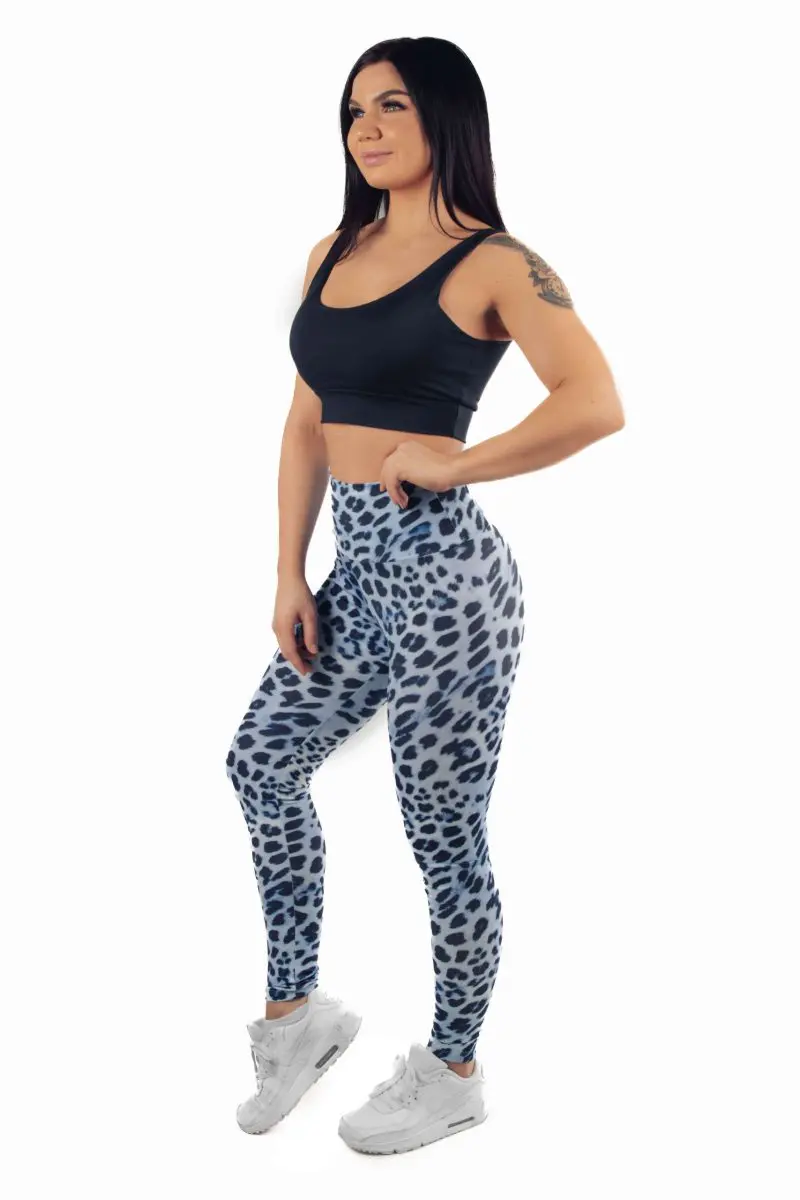 BIA BRAZIL Leggings Blue Leopard
