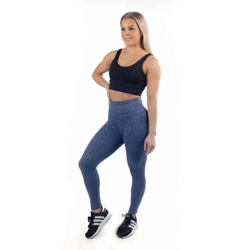 BIA BRAZIL Jacquard Leggings Steel Blue