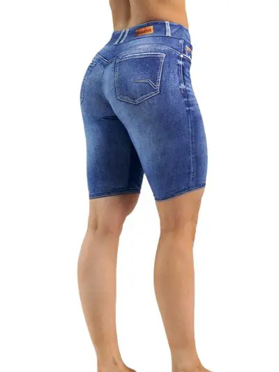 GAZOZ ONE Denim Replica Biker Shorts #6