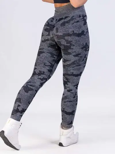 GAZOZ ONE Ophelia Seamless Leggings Black Camo