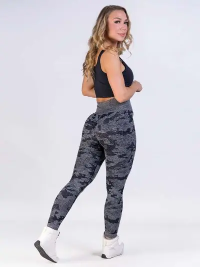 GAZOZ ONE Ophelia Seamless Leggings Black Camo