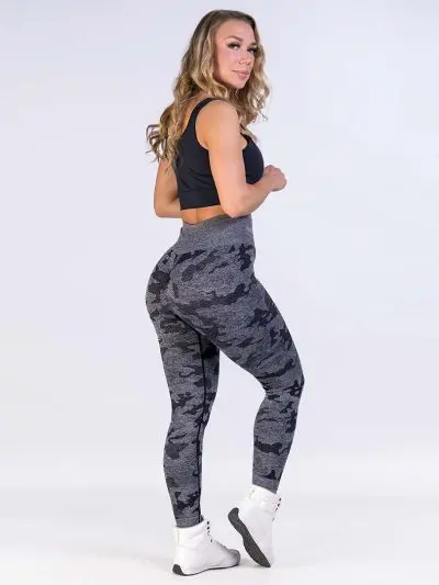 GAZOZ ONE Ophelia Seamless Leggings Black Camo