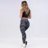 GAZOZ ONE Ophelia Seamless Leggings Black Camo