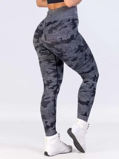 GAZOZ ONE Ophelia Seamless Leggings Black Camo