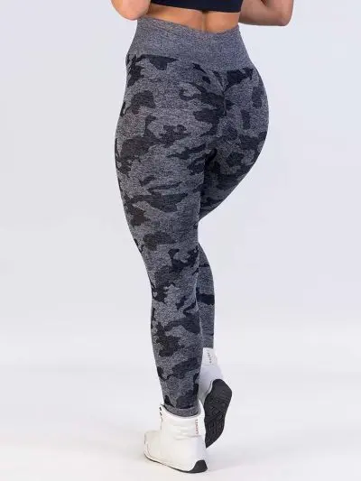 GAZOZ ONE Ophelia Seamless Leggings Black Camo