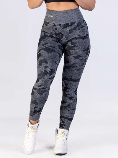 GAZOZ ONE Ophelia Seamless Leggings Black Camo