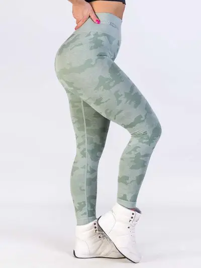 GAZOZ ONE Ophelia Seamless Leggings Green Camo
