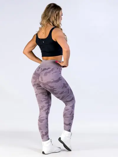GAZOZ ONE Ophelia Seamless Leggings Purple Camo
