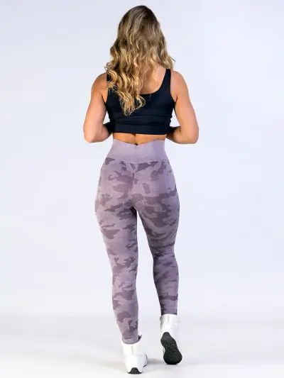 GAZOZ ONE Ophelia Seamless Leggings Purple Camo