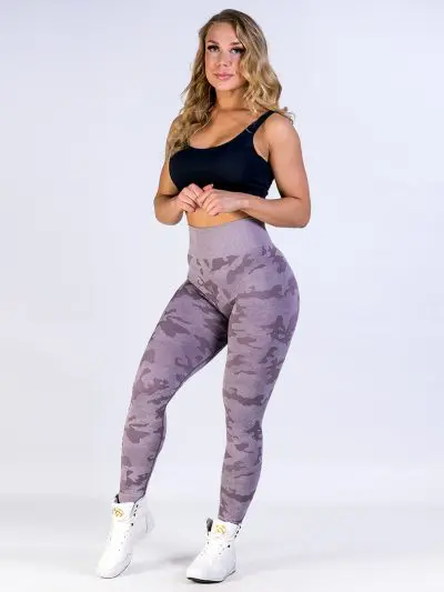 GAZOZ ONE Ophelia Seamless Leggings Purple Camo