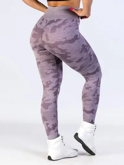 GAZOZ ONE Ophelia Seamless Leggings Purple Camo