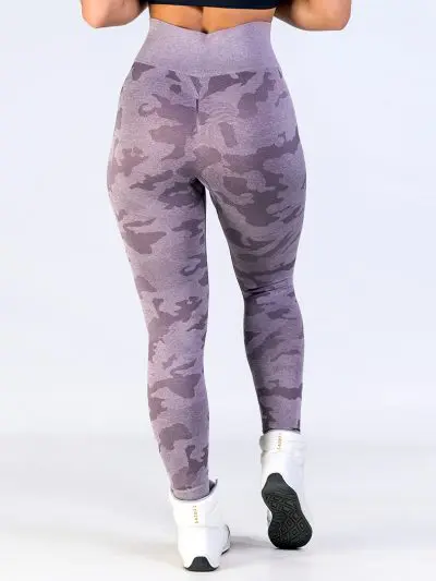 GAZOZ ONE Ophelia Seamless Leggings Purple Camo