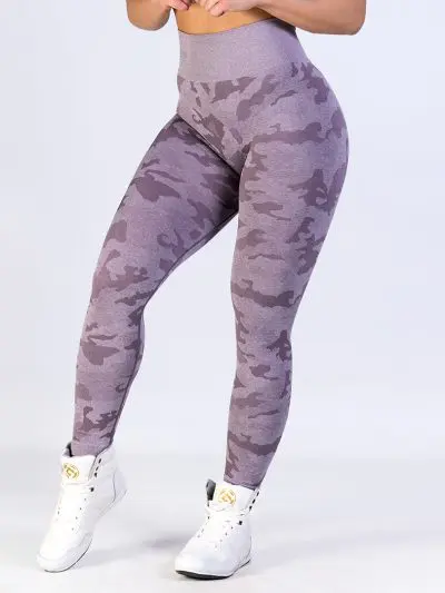 GAZOZ ONE Ophelia Seamless Leggings Purple Camo