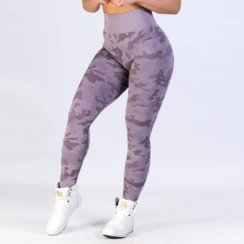 GAZOZ ONE Ophelia Seamless Leggings Purple Camo