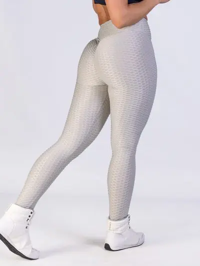 GAZOZ Serenity Booty Scrunch Leggings Light Grey