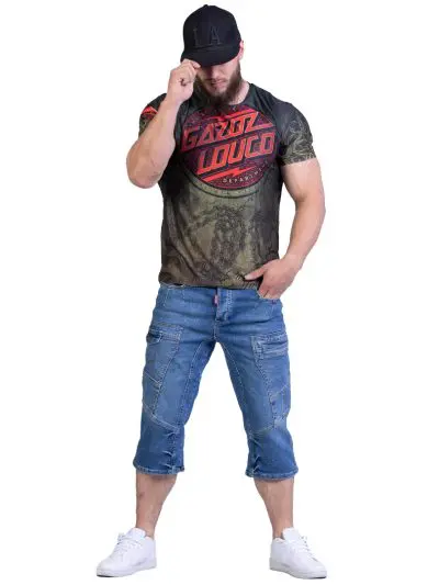 GAZOZ Jeans Capri Shorts