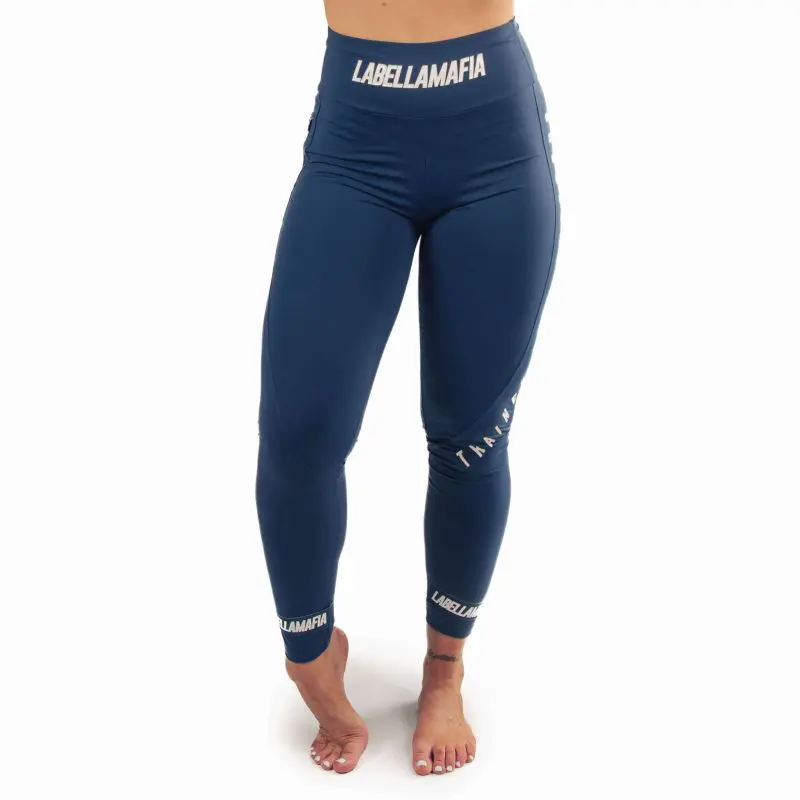 LABELLAMAFIA Essentials Strap Leggings Navy - Image 2