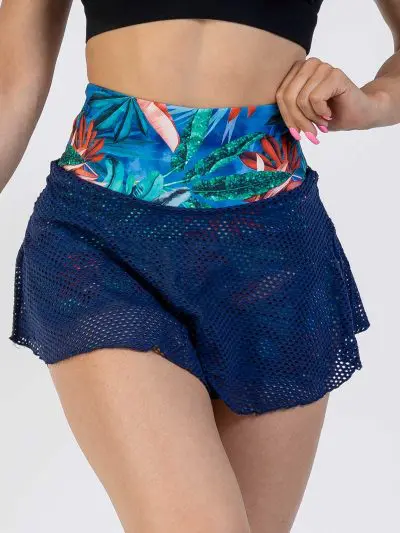BIA BRAZIL Skirt With Short Blue Floral