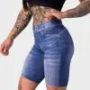 GAZOZ ONE Denim Replica Biker Shorts #1