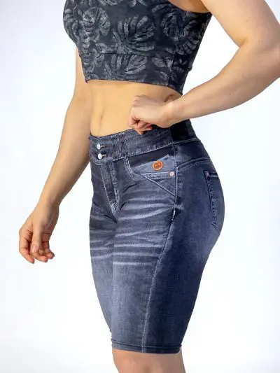 Gazoz Denim Replica BIKER SHORTS #2