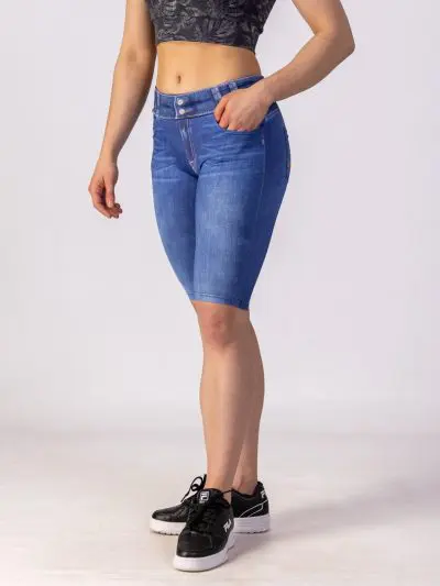 Gazoz Denim Replica BIKER SHORTS #5