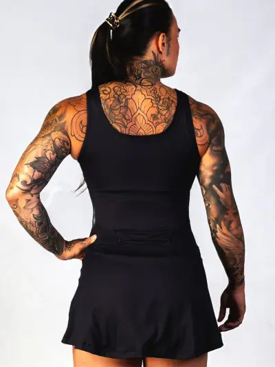 BRASIL SUL Tennis Dress With Shorts Black