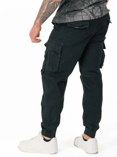 GAZOZ Cargo Trousers 9321 Black
