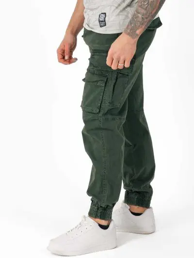 GAZOZ Cargo Trousers 9321 Army Green