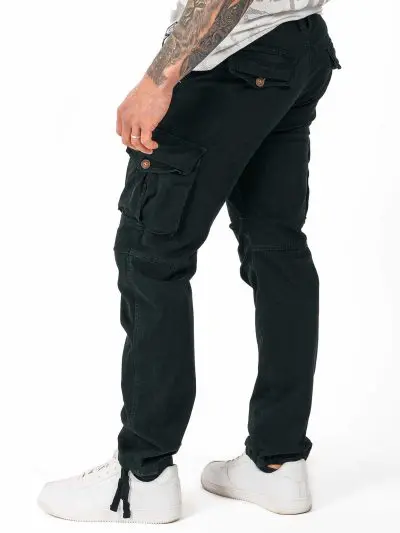GAZOZ Cargo Trousers 9368 Black