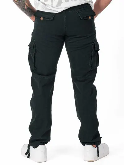 GAZOZ Cargo Trousers 9368 Black