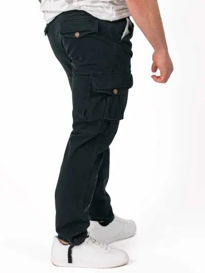 GAZOZ Cargo Trousers 9368 Black