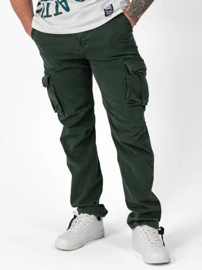 GAZOZ Cargo Trousers 9368 Army Green