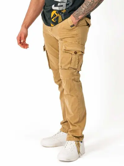 GAZOZ Cargo Trousers 9368 Khaki