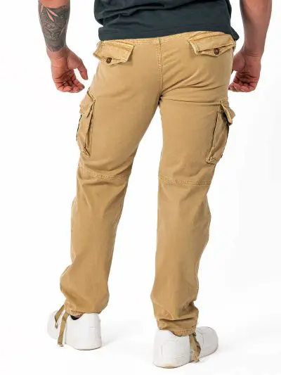 GAZOZ Cargo Trousers 9368 Khaki
