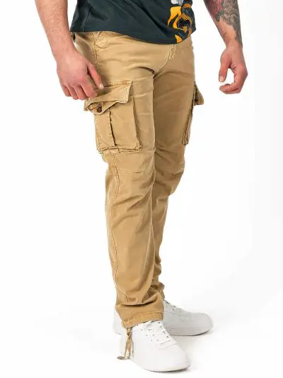 GAZOZ Cargo Trousers 9368 Khaki