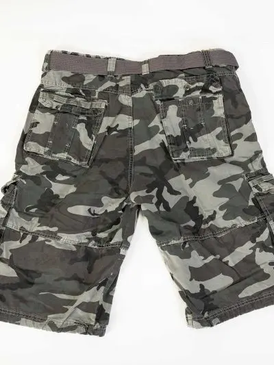 GAZOZ Cargo Shorts 1951-B Grey Camo 57