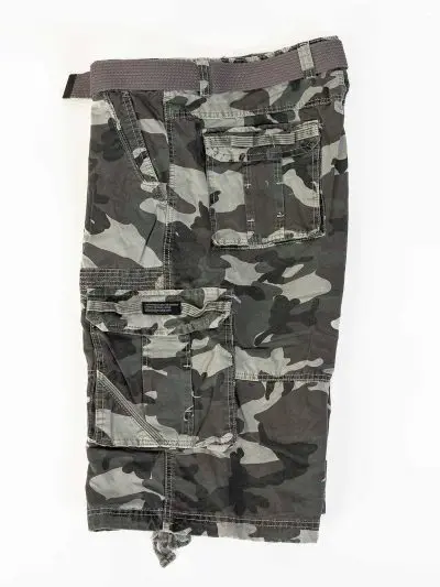 GAZOZ Cargo Shorts 1951-B Grey Camo 57