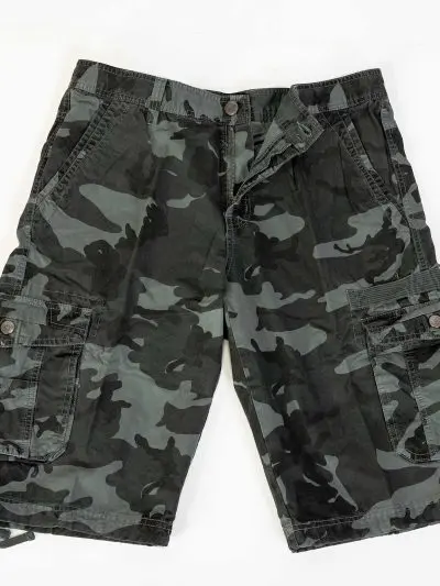 GAZOZ Cargo Shorts 1952-B Dark Camo 34