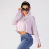 GAZOZ Cropped Fitness Jacket Pink