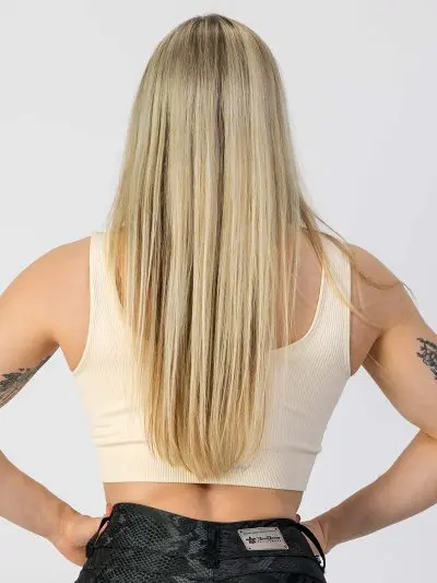 GAZOZ Ripped Seamless Bra Off White