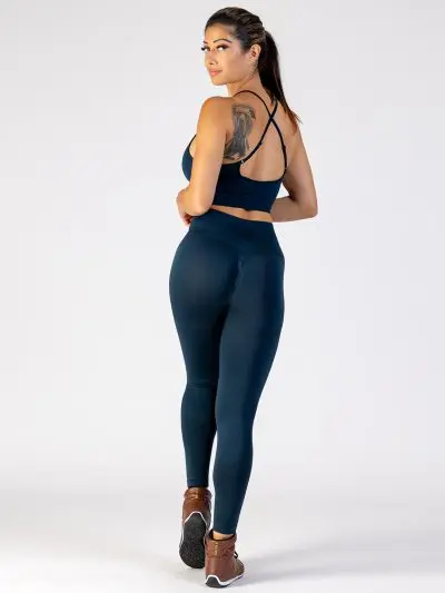 GAZOZ Seamless Srunch Tights Navy