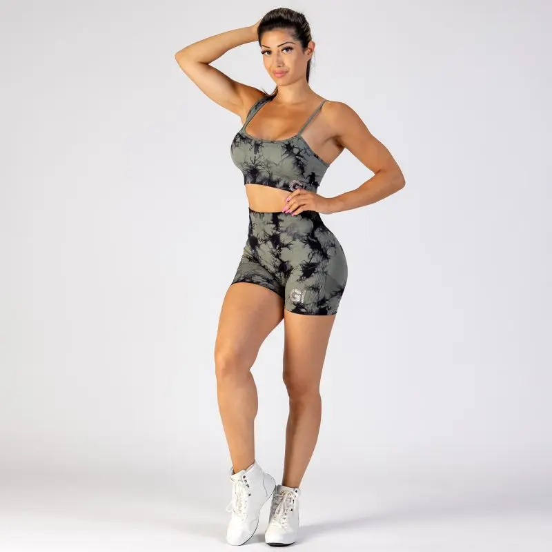 GAZOZ Tie Dye Seamless Srunch Shorts